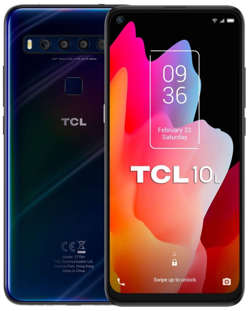 Смартфон TCL TCL 10L (T770H) 64GB Blue – купить в интернет-магазине Донецка  по низкой цене